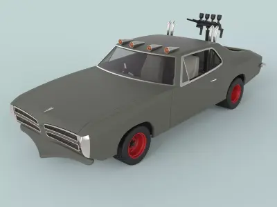 Dart car from Mad Max II 3D model