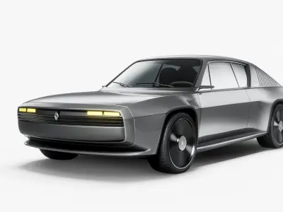2025 Renault R17 Electric Restomod 3D model