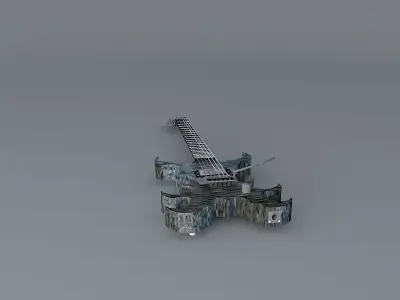 Creepie Crawlie guitar Free 3D model