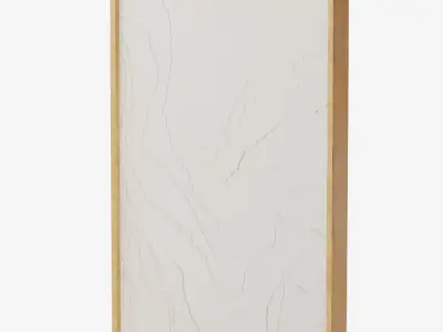 Waves Dimensional Framed Wall Art 3D model