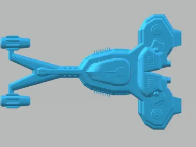 CS4-082023 - Concept Speeder 3D print model
