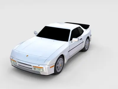Porsche 944 S2 rev 3D model