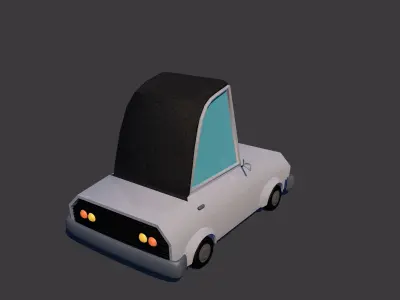Low Poly Car Model TE-043 Low-poly 3D model