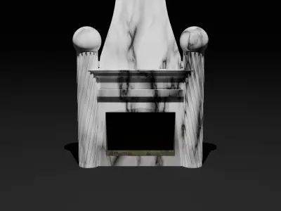 Antique Fireplace 3D model