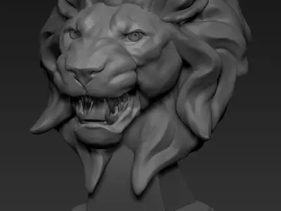 Lion Head  3D model
