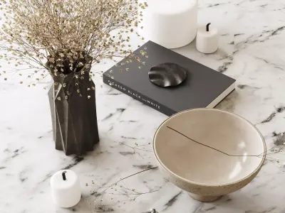 Decoration set 01 Zima Studio 3D model