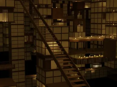 Infinity Castle Concept from Demon Slayer 3D model