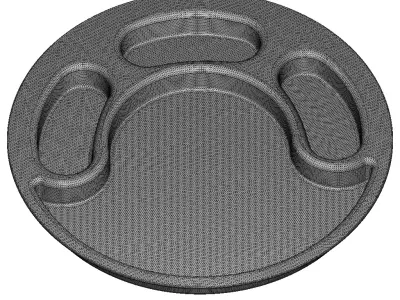 Exquisite Partition Plate 3D print model