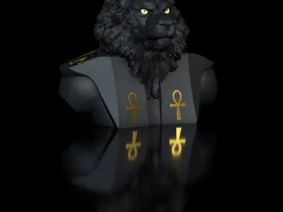  Mahes-God - Lion  3D print model