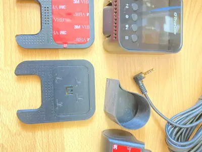 Mounts for front and rear TrueCam H25 GPS 4K dash camera 3D print model