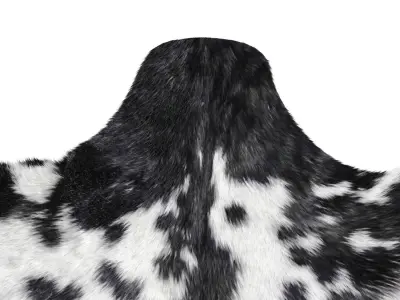 Goatskin Cowhide Rug A27546 3D model