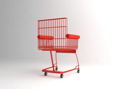 cart chair sofa armchair Free 3D model