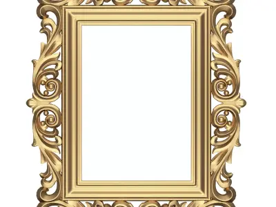 Classic Frame 03 Low-poly 3D model