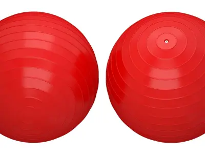 Yoga Ball Red 3D model