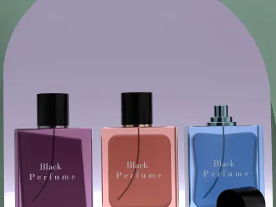 Stylish and Realistic Perfume Bottle Model Free 3D model