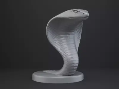 Cobra Bust - Animal Figurine 3D print model