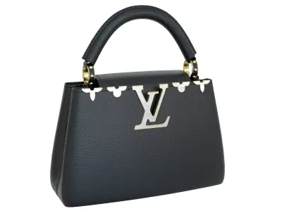 Louis Vuitton Capucines Mini Bag Black Low-poly 3D model