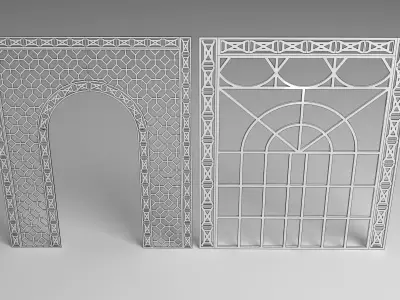 Jali Panel 3D model