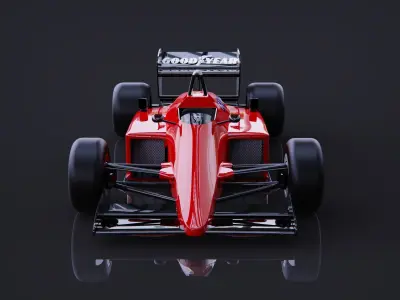 F1-Ferrari 1985 3D model