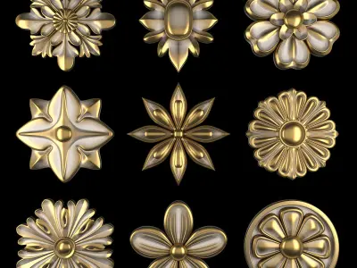 Ornament Element Pack 12 3D model