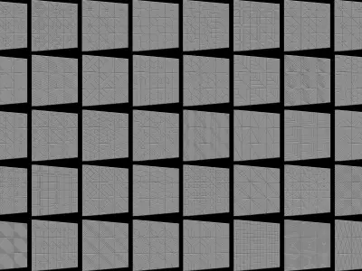 300 Tiles Patterns Noise for Zbrush Pack 3D model