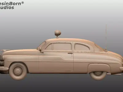 Mercury Eight 1949 Classic American Sedan 3D Model 3D print model