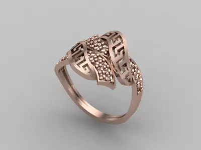 Women Ring STL Womens Ring 3d models 3D print model 3D print model shop