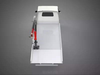 CRANE LIFTING SWIVEL WINCH HOIST JIB HOOK FLATBED TRUCK PICKUP 3D model