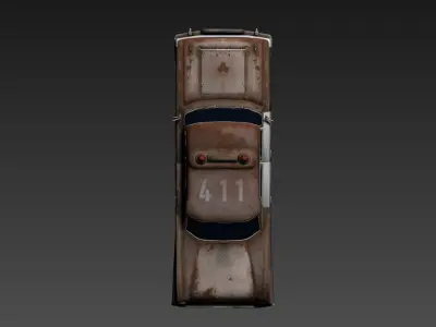 3D model of an old Low-poly 3D model