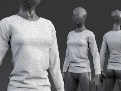 Nike Long-Sleeve Top 3D model