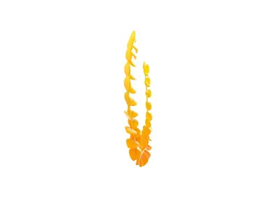 Prop309 Golden Laurel Wreath 3D model