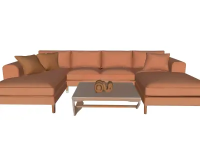 MODERN SOFA Low-poly 3D model shop
