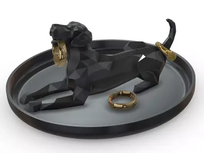 Great Dane ring holder   3D print model