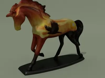 Horse Statuette Z5 3D model