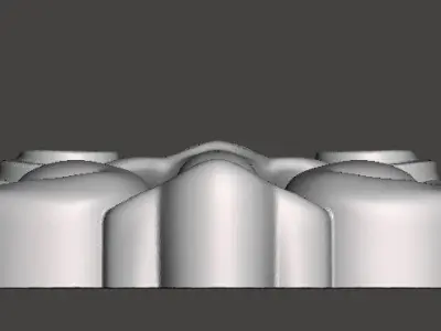 Mirror frame - 3d model for CNC 3D print model