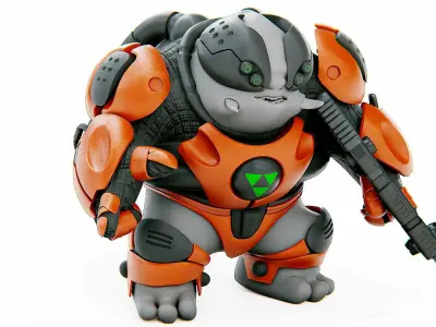 ALIEN MOBBY B-5  Rigged for Unreal Engine - Unity - MIXAMO  3D model