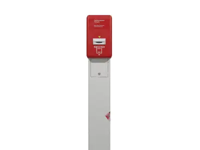 German Rail Ticket Validator Low-poly 3D model