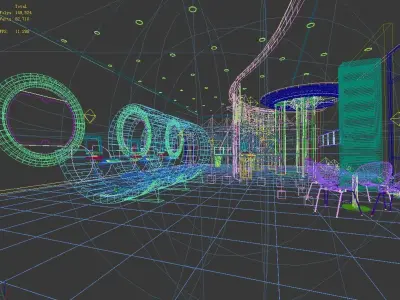 Exhibition - Area -10X17-3DMAX2009-06 3D model