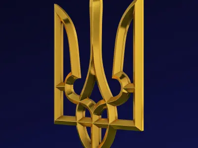 Ukraine State Emblem M 1 3D model