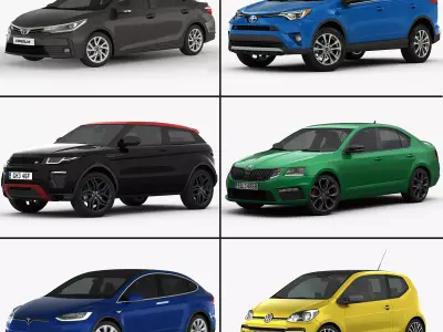 My Car Collection vol 4 2017 3D Model Pack