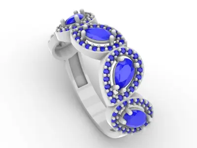 Jewelry Diamond Ring Model RG108 Free 3D print model