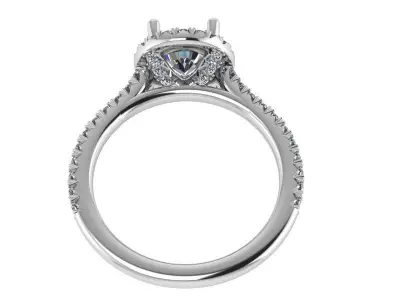 Decorative Diamond ring 2147 3D print model 3D print model