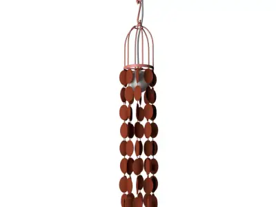 Ceramic and metal pendant lamp Techiya Free 3D model