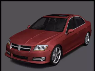 Generic Car - D Segment Low-poly 3D model