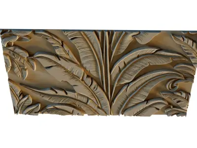 mural decor set wall panel 11 3D model