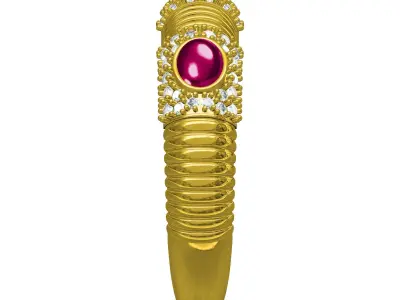 Colorful Cabochon Bracelets 3D print model