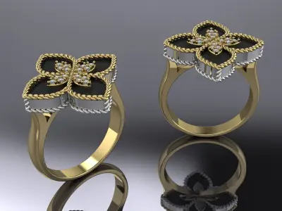 Jewelry Ring Gold  Brand 3D print model