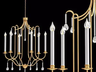 Piper Chandelier 3D model