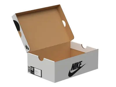 Nike Shoe Box PBR 07 Low-poly 3D model