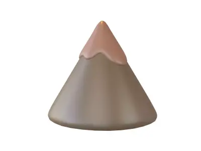 Cartoon Mountain V2 002 Low-poly 3D model